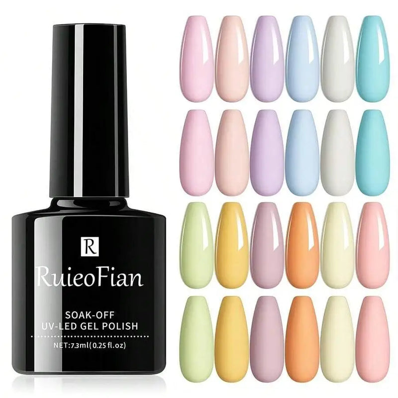 12 Macaron Gel Esmalte Primavera Verão Nail Art Gel Verniz